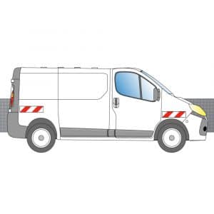 Alternative view of Kit Rouge-Blanc CL. A Standard – RENAULT Trafic H1 2P (2014-2018)
